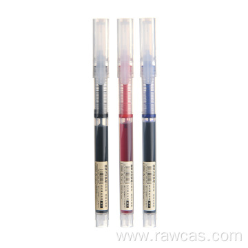 straight liquid roller pen with logo print